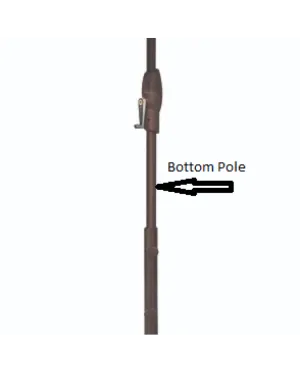 11’ COLLAR TILT BOTTOM POLE