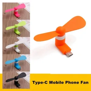 1W Creative Portable Mini Micro USB Fan Mobile Phone Power Bank Fan USB Cool Gadgets Cooling Fans For Macbook Pro Type-C Android
