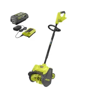 40V 12 in. Single-Stage Cordless Electric Snow Shovel with 4.0 Ah Battery and Charger