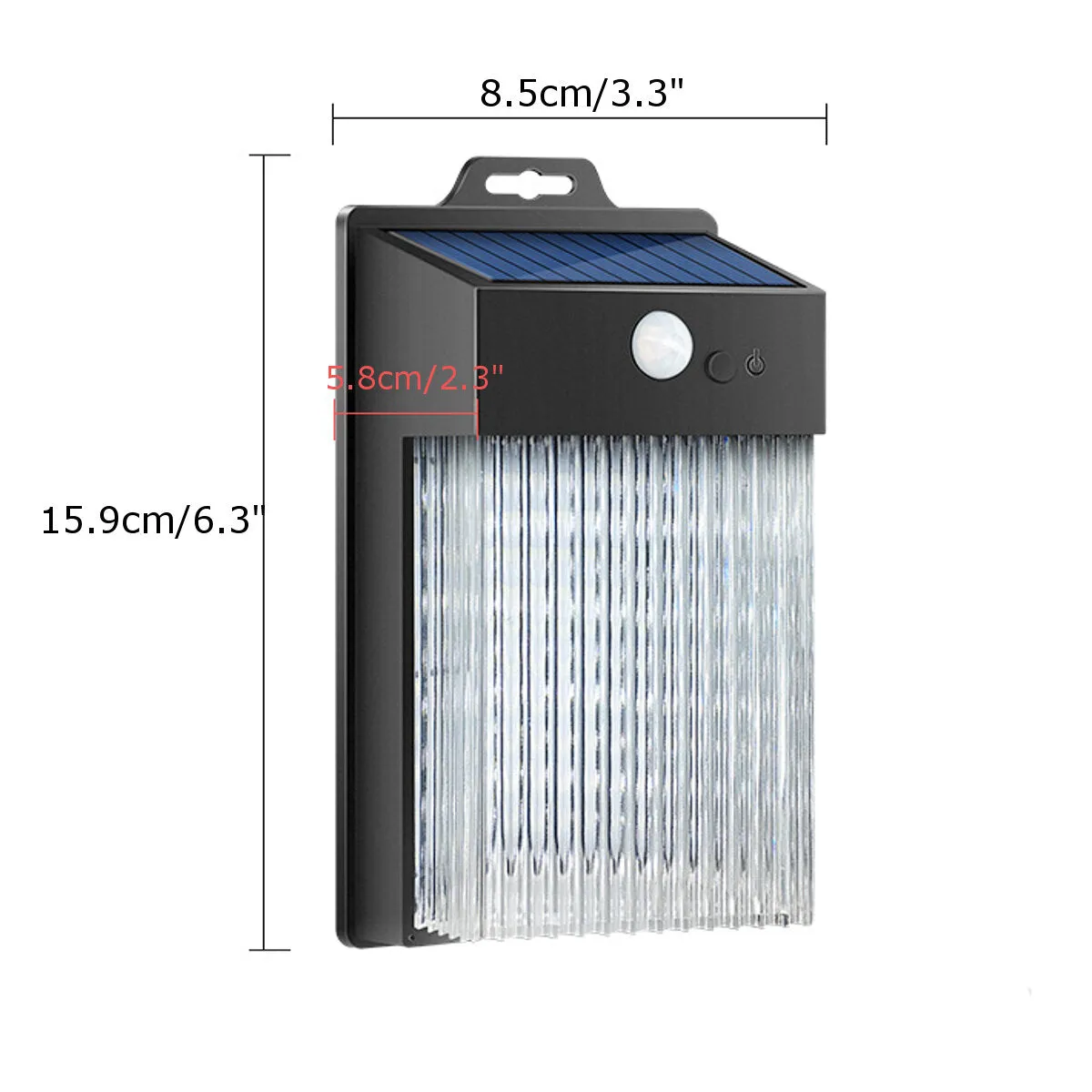 50 LED Solar Motion Sensor Security Wall Light, IP65 Waterproof Floodlight