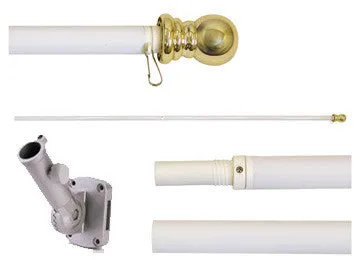 6ft Spinner Flagpole Kit