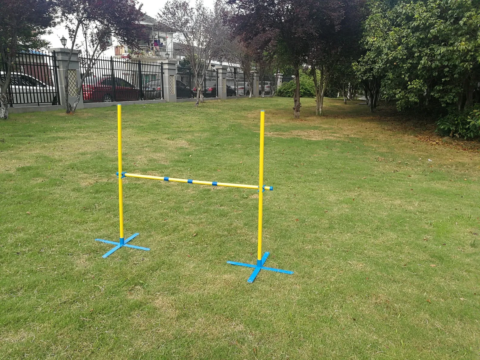 Adjustable Agility Jump Bar with Foldable Base for Dogs YES4PETS