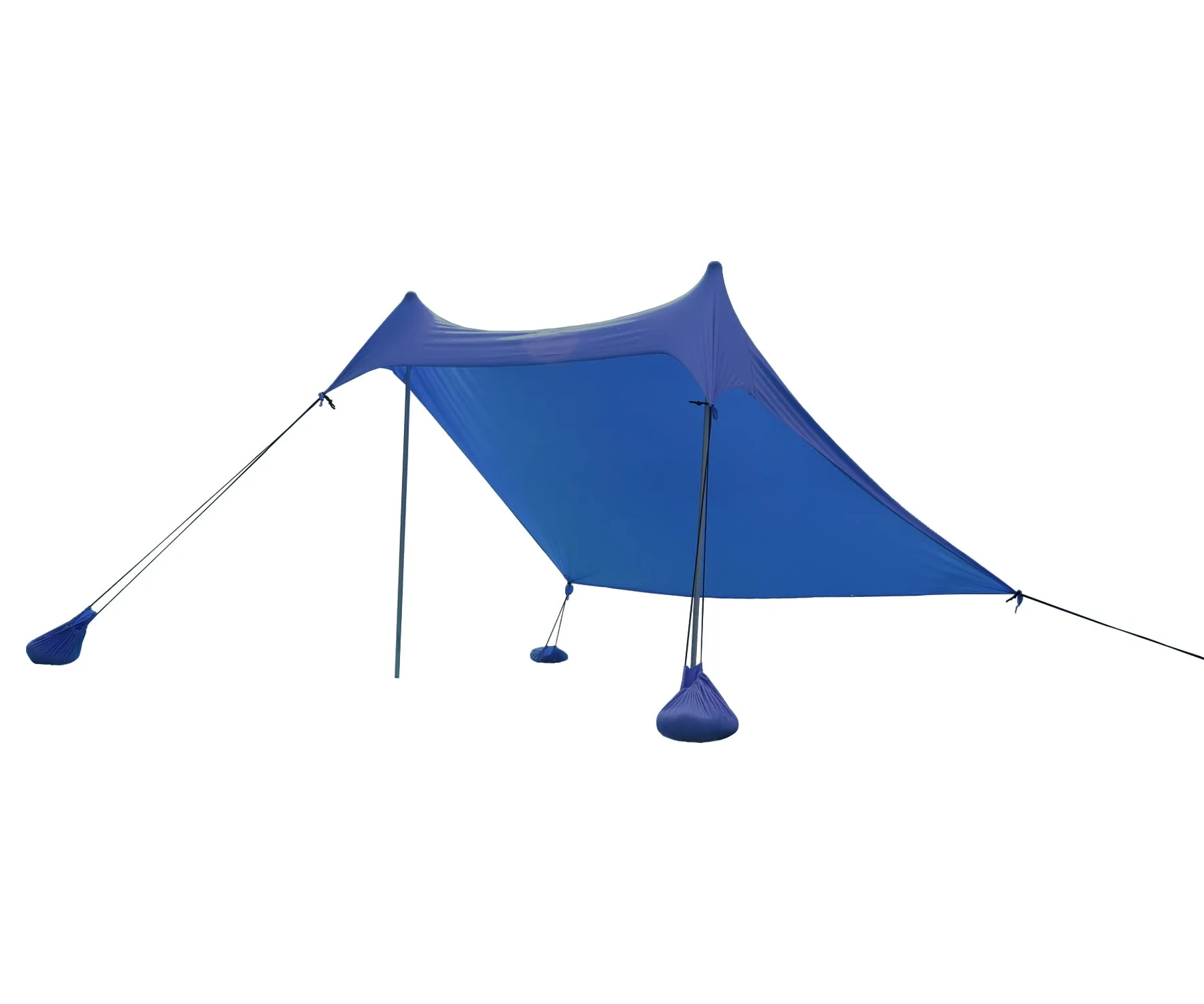 ALPHA CAMP 7.6ft x 7.2ft UPF 50  Beach Shade Tent with Sandbag Anchors