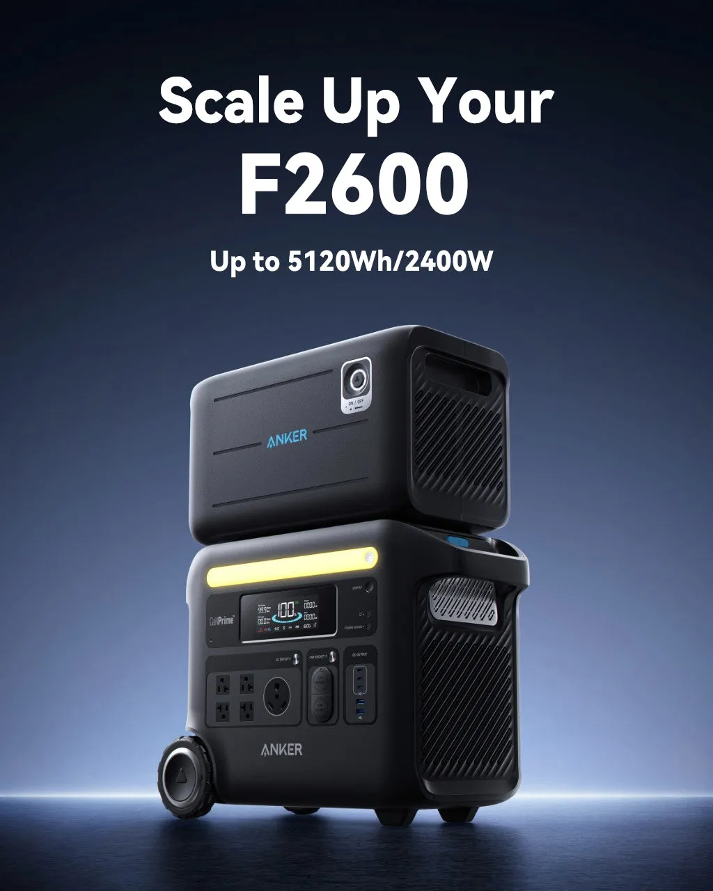 Anker SOLIX F2600   BP2600 Expansion Battery - 5120Wh | 2400W