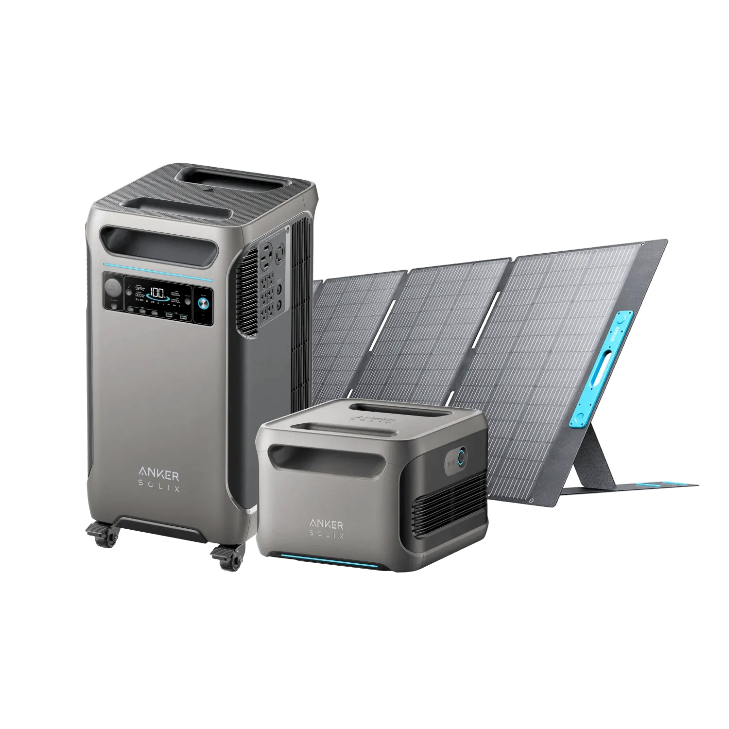Anker SOLIX F3800   Anker SOLIX BP3800 Expansion Battery   400W Solar Panel
