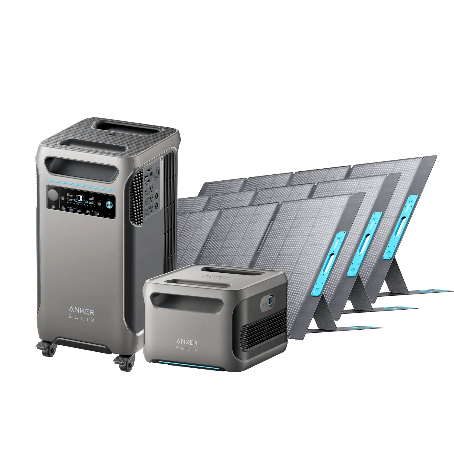 Anker SOLIX F3800   Anker SOLIX BP3800 Expansion Battery   400W Solar Panel