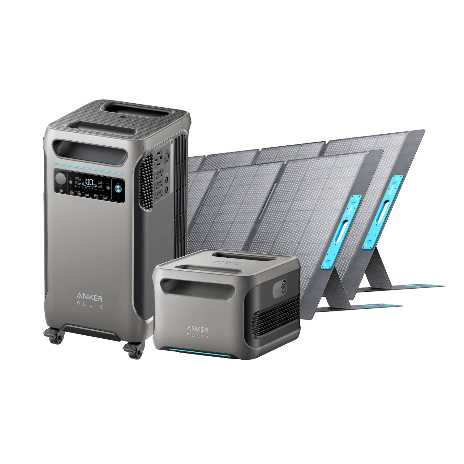 Anker SOLIX F3800   Anker SOLIX BP3800 Expansion Battery   400W Solar Panel