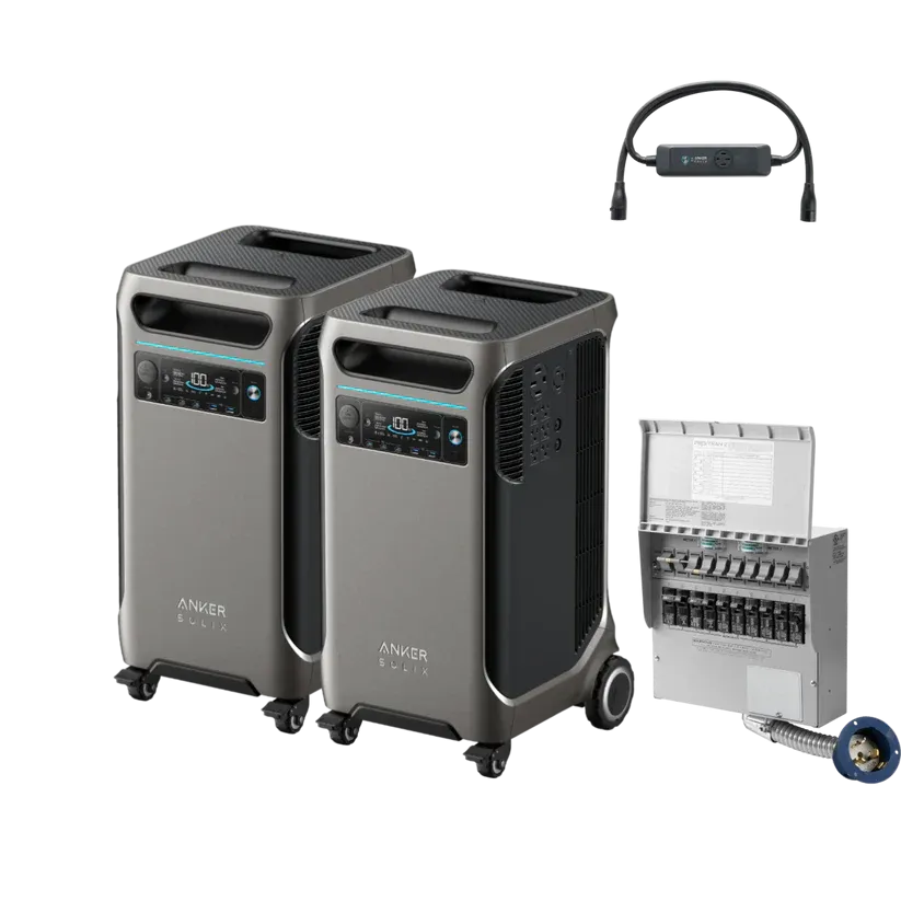 Anker SOLIX F3800 Solar Generator x 2   Power Backup Kit