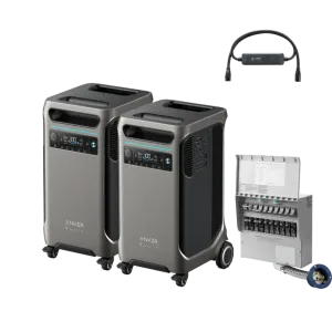 Anker SOLIX F3800 Solar Generator x 2   Power Backup Kit
