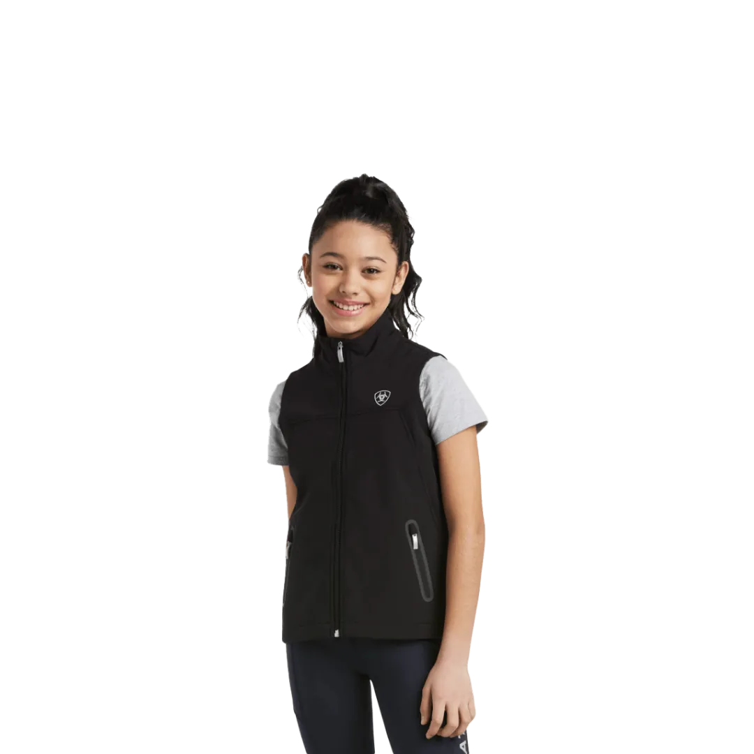 Ariat Youth New Team Black Softshell Vest