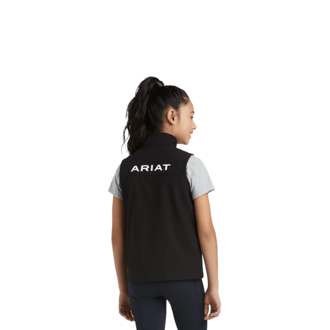 Ariat Youth New Team Black Softshell Vest