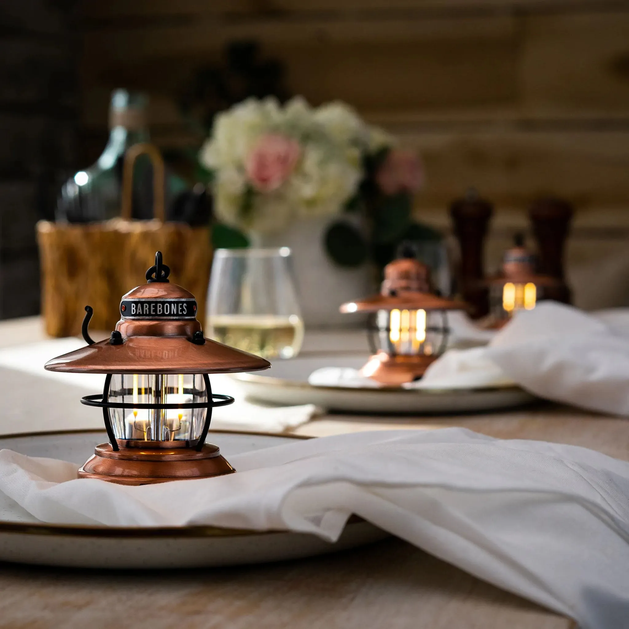 Barebones Edison Mini Lantern - Copper