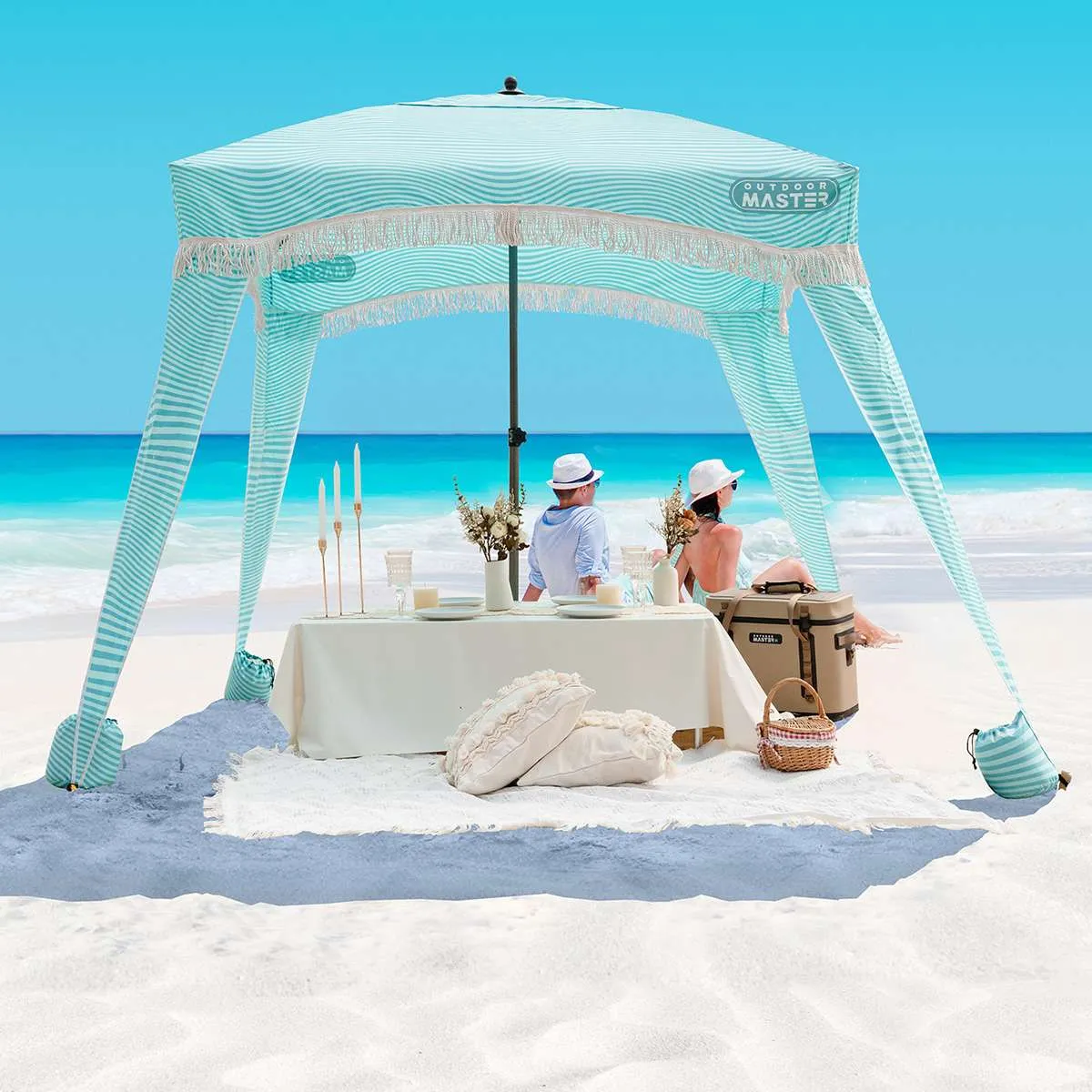 Beach Cabana with Fringe