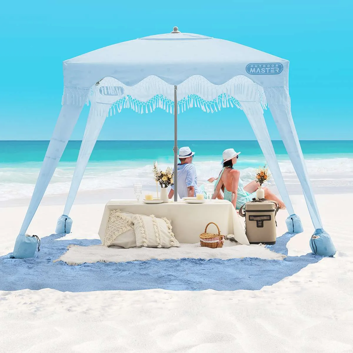 Beach Cabana with Fringe