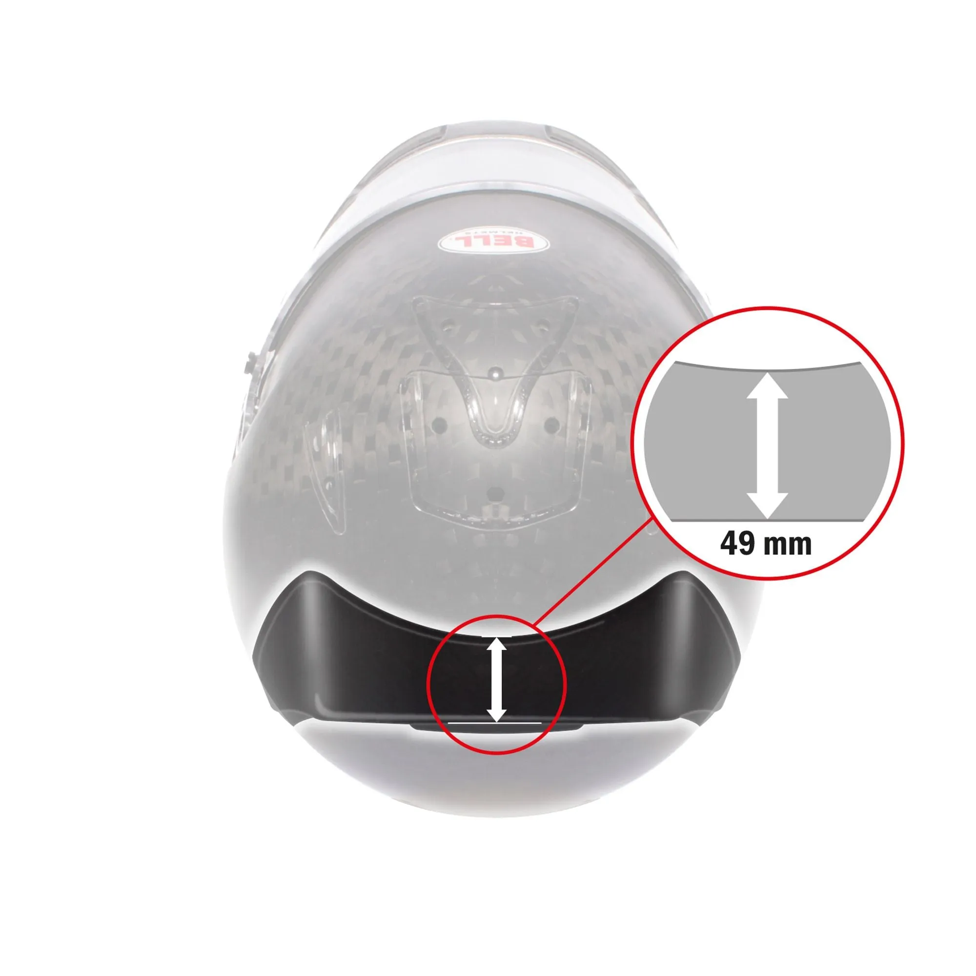 Bell V15 F1 Clear Rear Spoiler (For HP7, HP5, GT5, RS7 and RS7K Helmets)