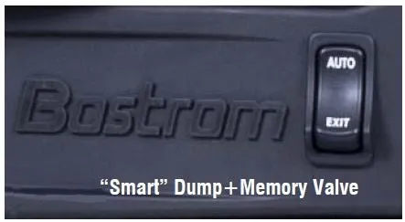 Bostrom Wide Ride Core High Back Truck Seat in Black Ultra-Leather with Smart Air Valve & Dual Arms - (PN 5B09081-900)