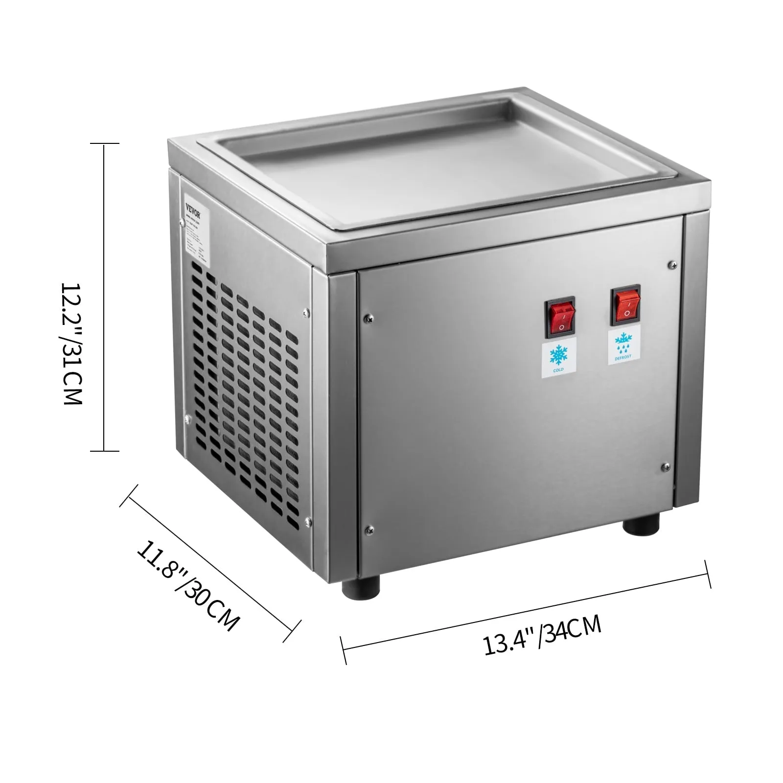 Commercial Fried Ice Cream Rolls Machine Roll Ice Cream Maker Machine