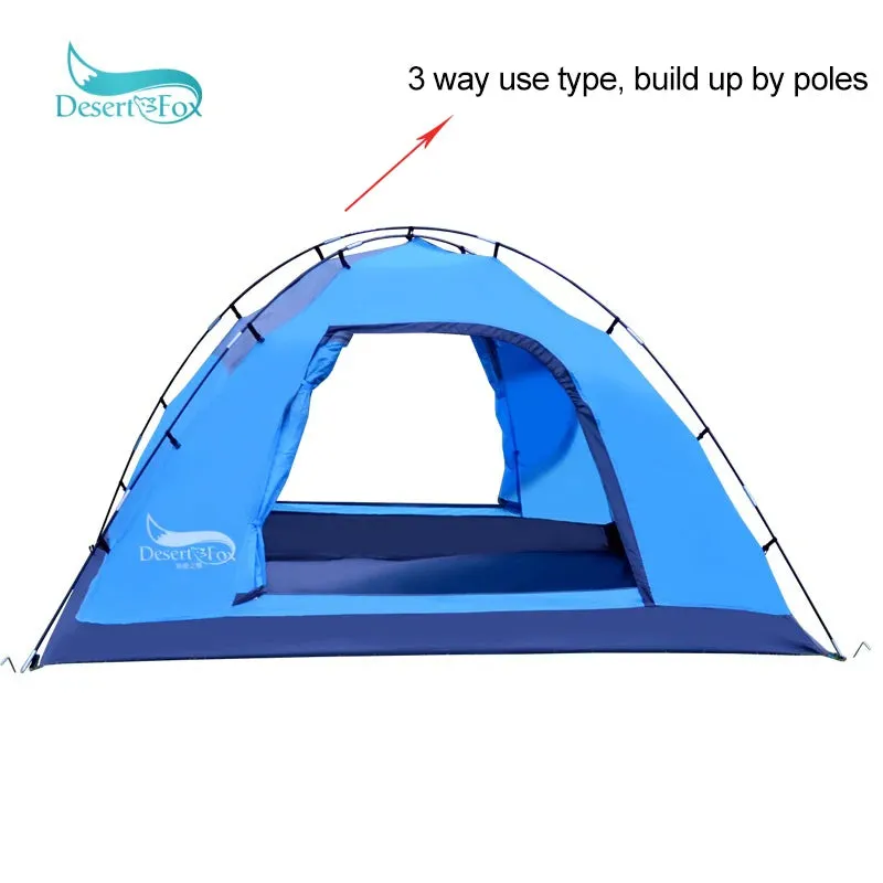Desert&Fox Automatic Tent 3-4 Person Camping Tent,Easy Instant Setup Protable Backpacking for Sun Shelter,Travelling,Hiking