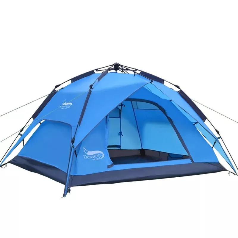Desert&Fox Automatic Tent 3-4 Person Camping Tent,Easy Instant Setup Protable Backpacking for Sun Shelter,Travelling,Hiking