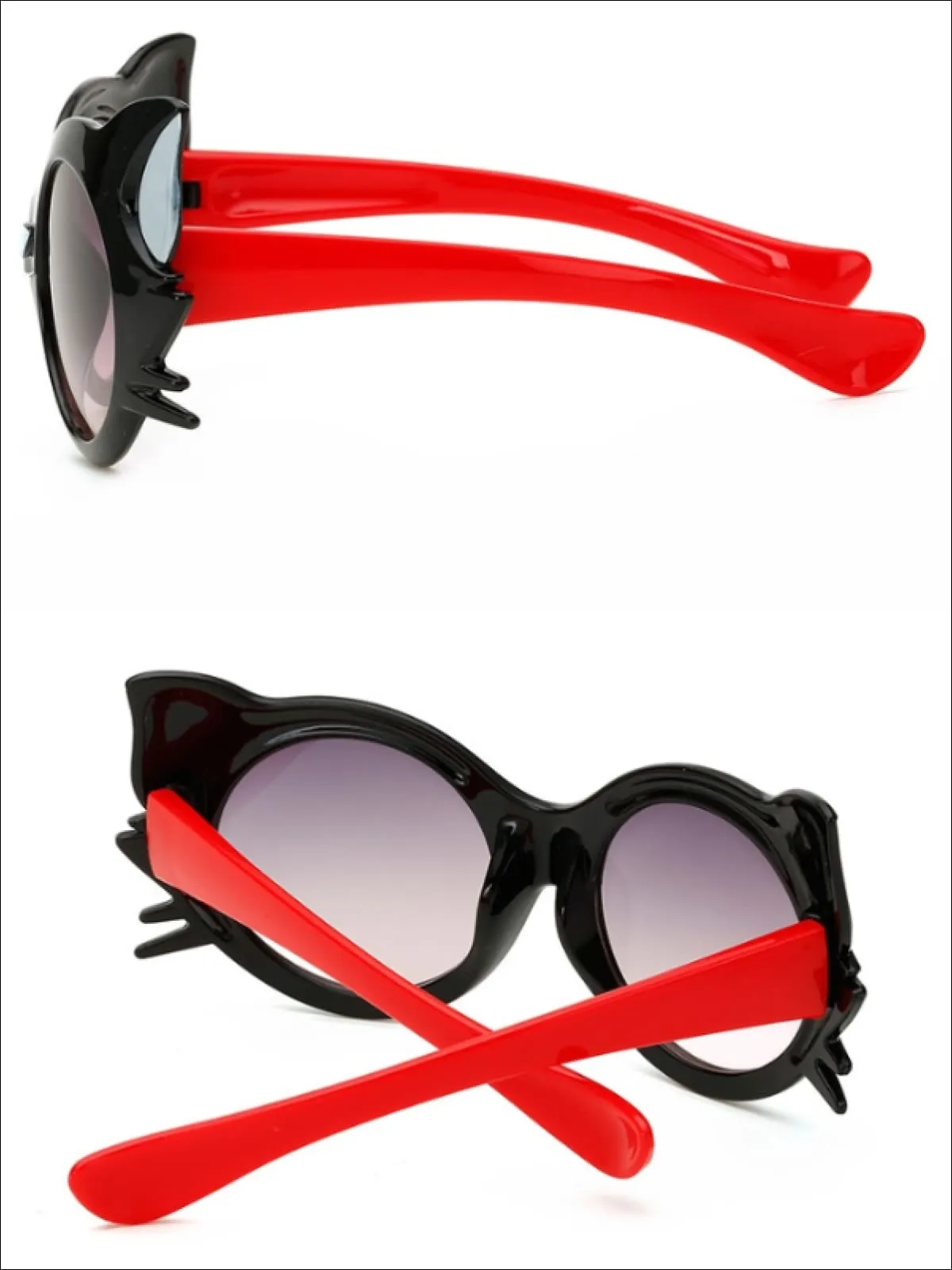 Girls Polarized Cartoon Cat Eye Sunglasses