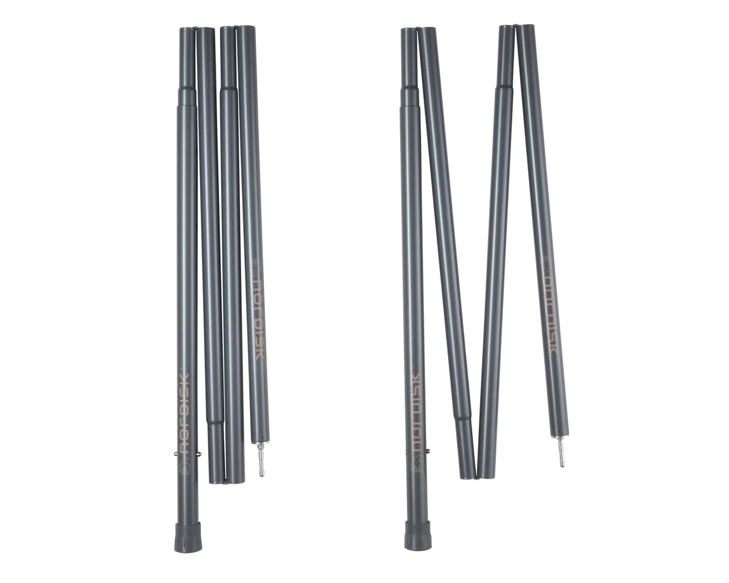 Kari pole set, 28mm - 220-260cm - dia. 28mm - Steel