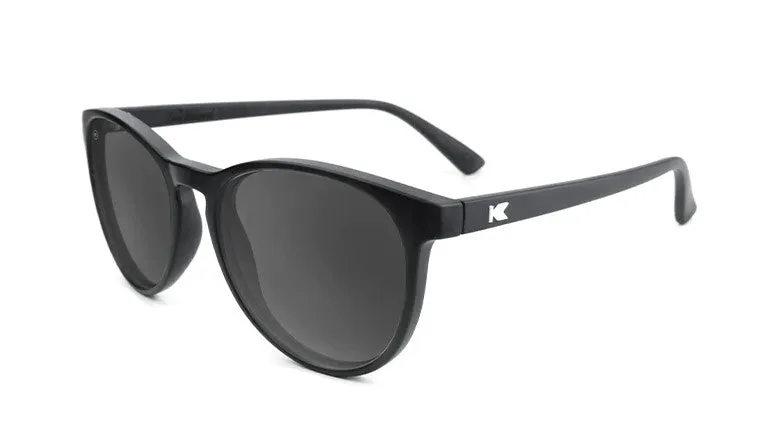 Knockaround Mai Tais Matte Black Frames - Black Smoke Lens - Polarized Sunglasses