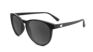 Knockaround Mai Tais Matte Black Frames - Black Smoke Lens - Polarized Sunglasses