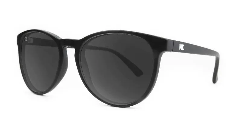 Knockaround Mai Tais Matte Black Frames - Black Smoke Lens - Polarized Sunglasses