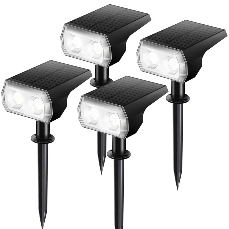 LED Solar Light Outdoors Solar Panel Lamp Landscape Spotlights Waterproof Street 48 LED Lights for Garden Yard Patio Decoration
