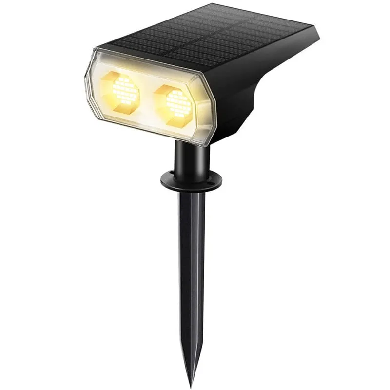 LED Solar Light Outdoors Solar Panel Lamp Landscape Spotlights Waterproof Street 48 LED Lights for Garden Yard Patio Decoration