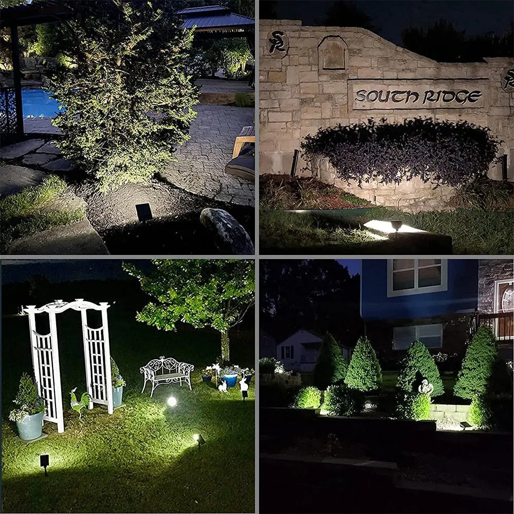 LED Solar Light Outdoors Solar Panel Lamp Landscape Spotlights Waterproof Street 48 LED Lights for Garden Yard Patio Decoration