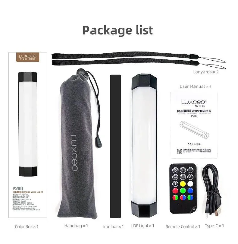 LUXCEO P200 RGB Photography Light: Creative Versatile Lighting Solution