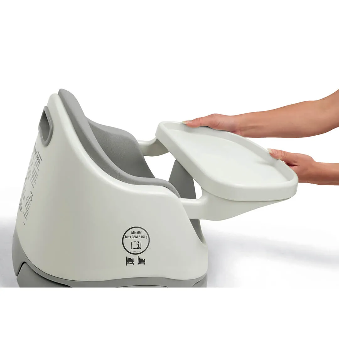 Mamas and Papas Bug 3-in-1 Floor & Booster Seat with Activity Tray - Pebble Grey