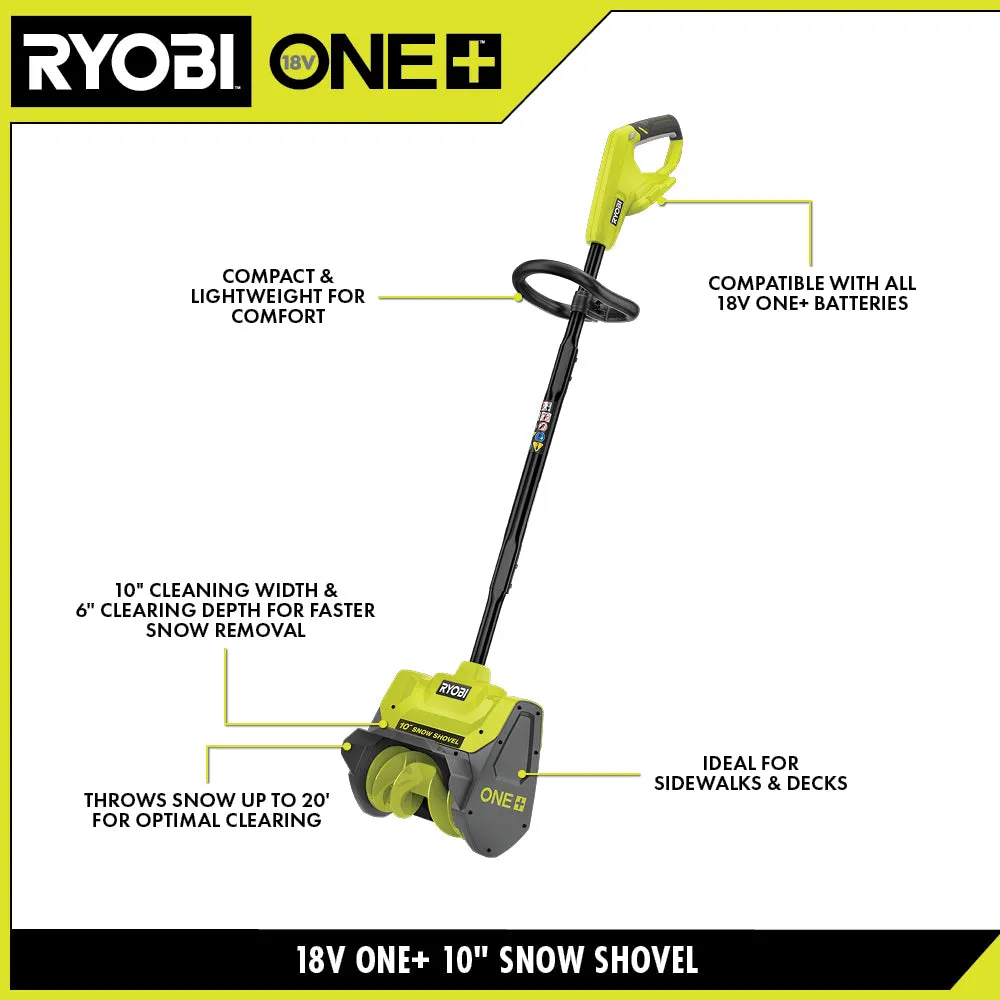 Open Box -  RYOBI 18V ONE  Cordless 10-inch Snow Shovel (Tool Only)