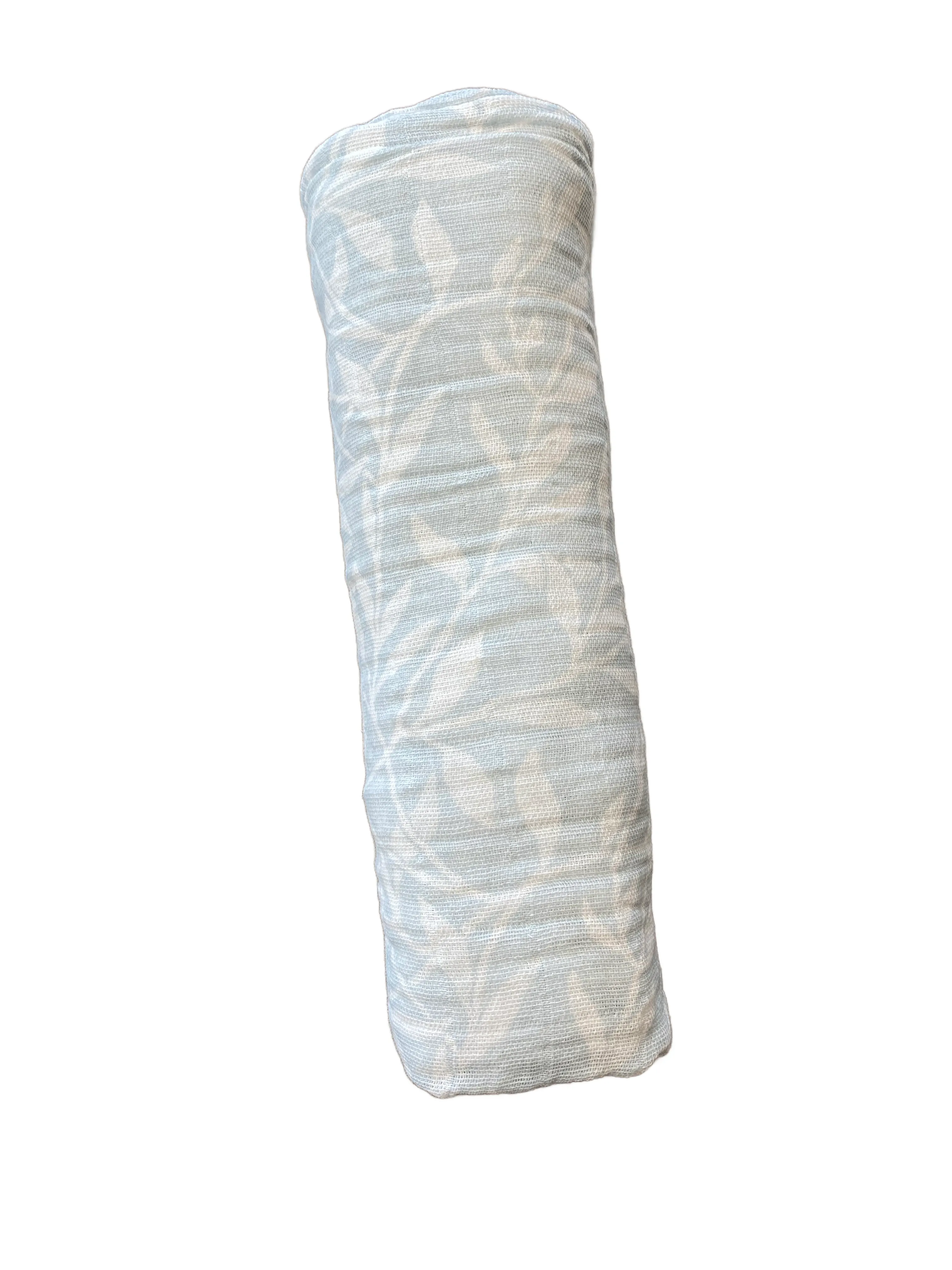 Organic Muslin Swaddle  | Aden   Anais | Blue With White Leaves