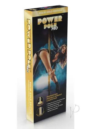 Power Pole Pro Professional Portable Exercise & Dance Spinning Pole Gold Edition