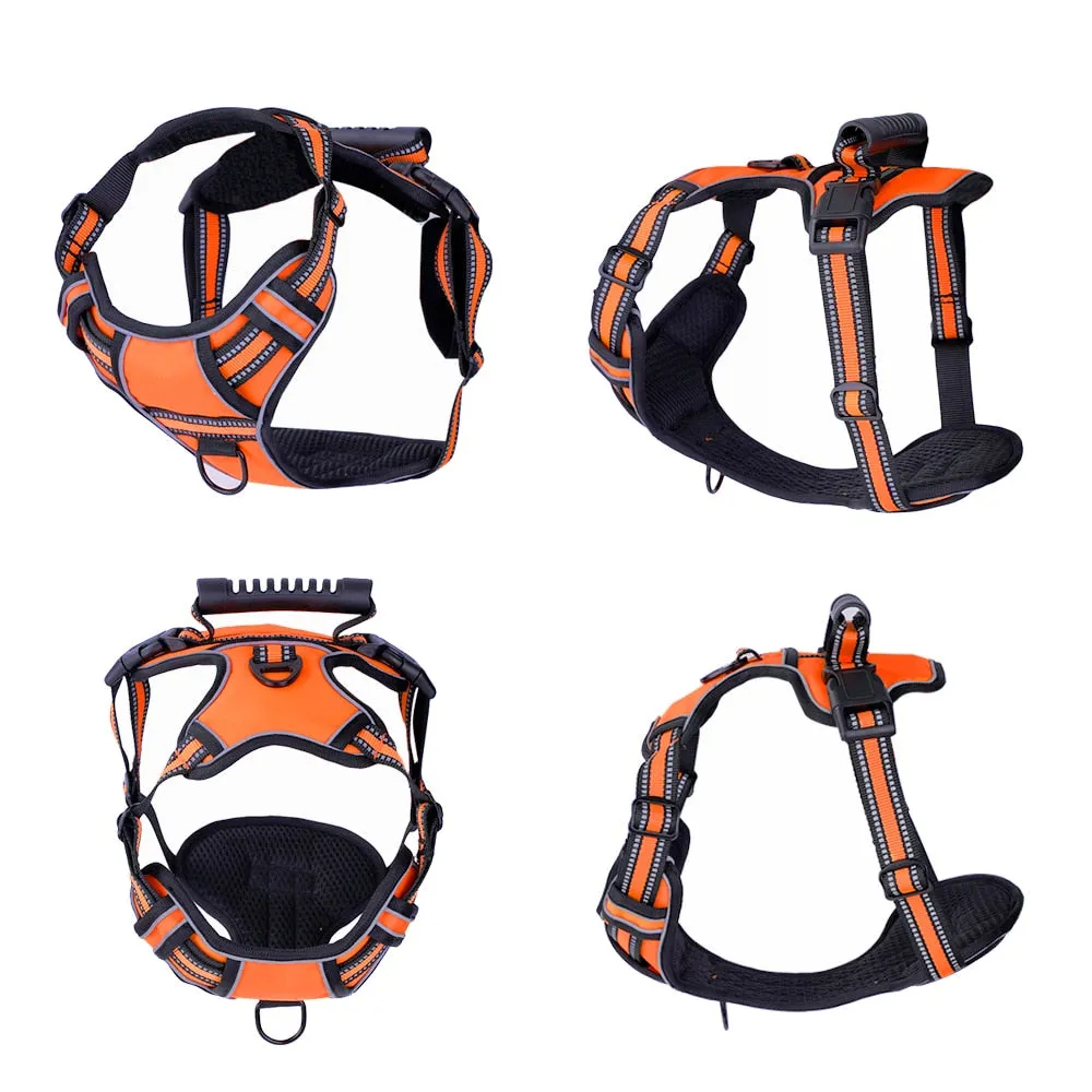 Reflective No Pull Breathable Pet Dog Puppy Outdoor Vest Walking Training Harness Vest