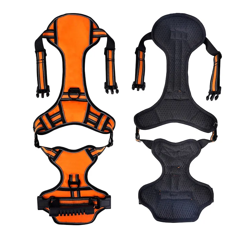 Reflective No Pull Breathable Pet Dog Puppy Outdoor Vest Walking Training Harness Vest