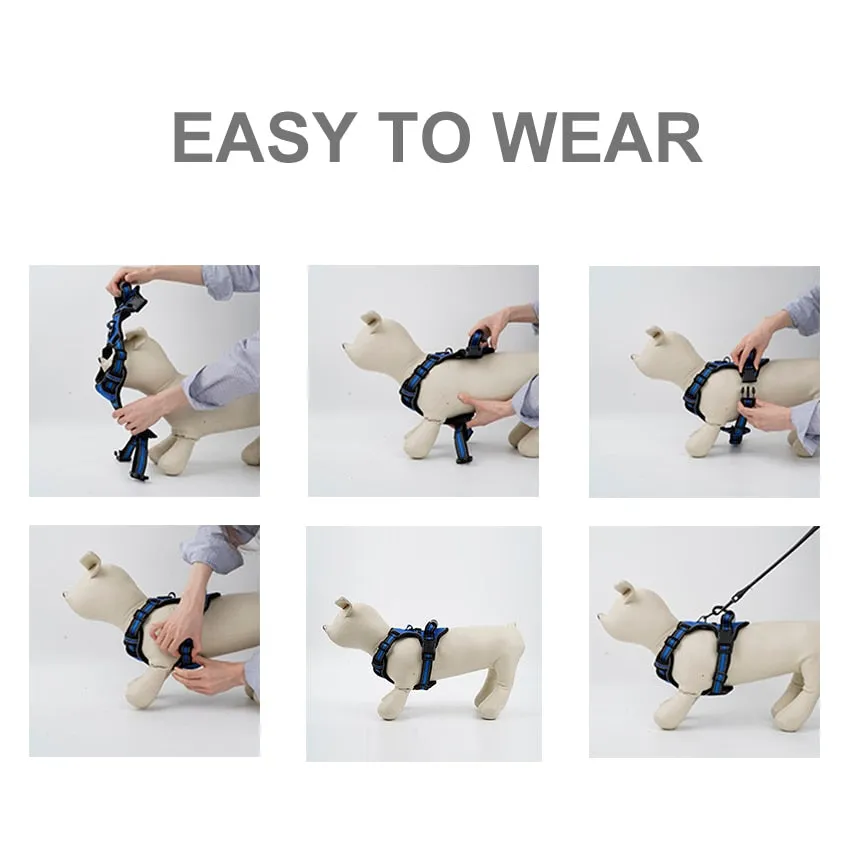 Reflective No Pull Breathable Pet Dog Puppy Outdoor Vest Walking Training Harness Vest