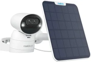 Reolink 4K PTZ Camera Outdoor Wireless, Battery Operated CCTV Wi-Fi Camera, Auto Zoom Tracking, 8MP Color Night Vision AI Detection, 2-Way Audio 2.4/5GHz WiFi, Argus Track   Solar Panel