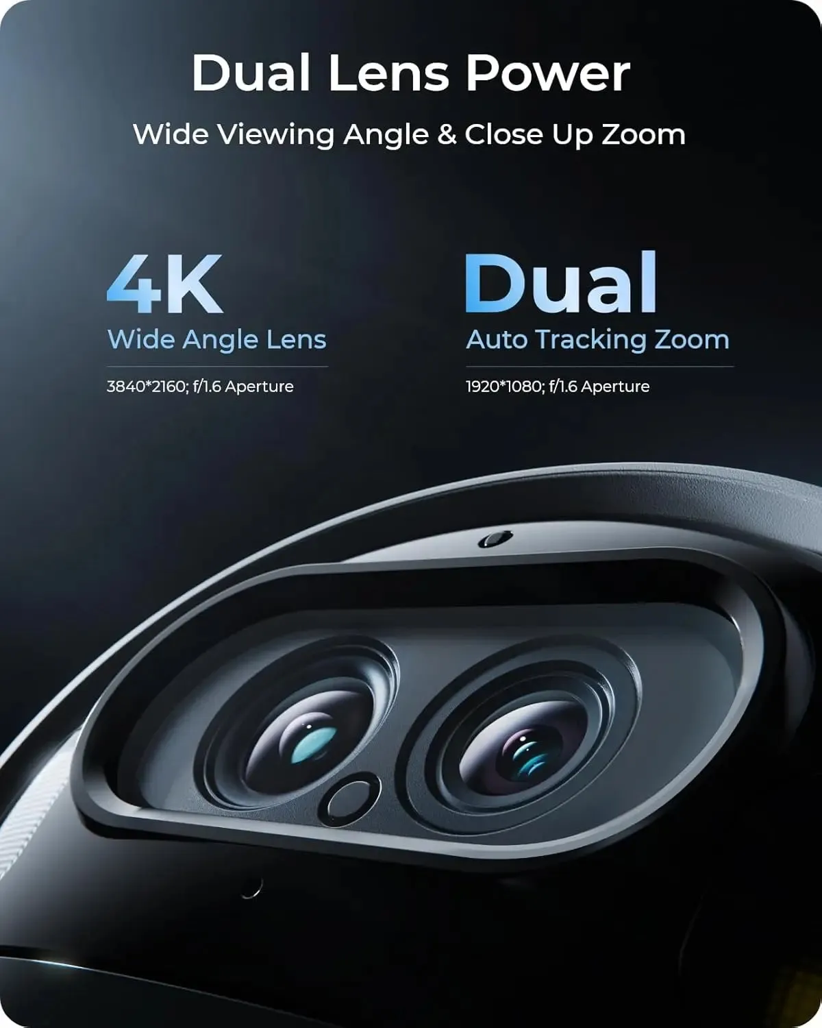 Reolink 4K PTZ Camera Outdoor Wireless, Battery Operated CCTV Wi-Fi Camera, Auto Zoom Tracking, 8MP Color Night Vision AI Detection, 2-Way Audio 2.4/5GHz WiFi, Argus Track   Solar Panel