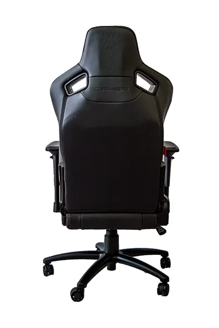 RS Racing Style Seat Black Leatherette Carbon Fiber with Black Diamond Stitching Premium Office/Gaming Chair