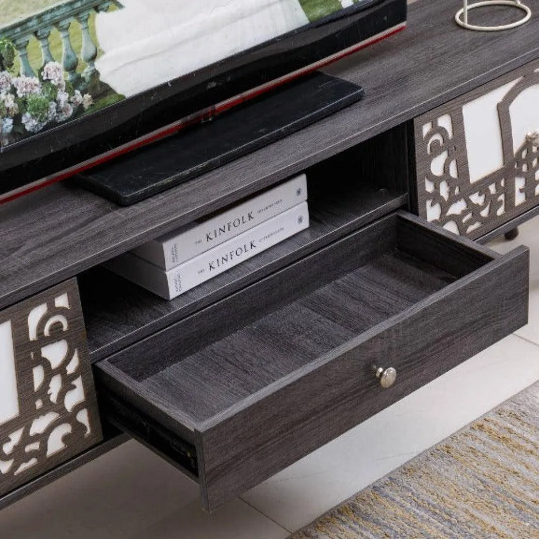 Rustic Mordern TV Stand Grey Wood - TV-103