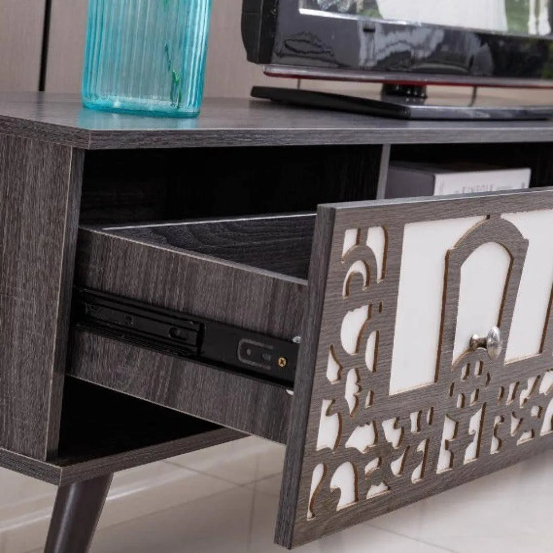 Rustic Mordern TV Stand Grey Wood - TV-103
