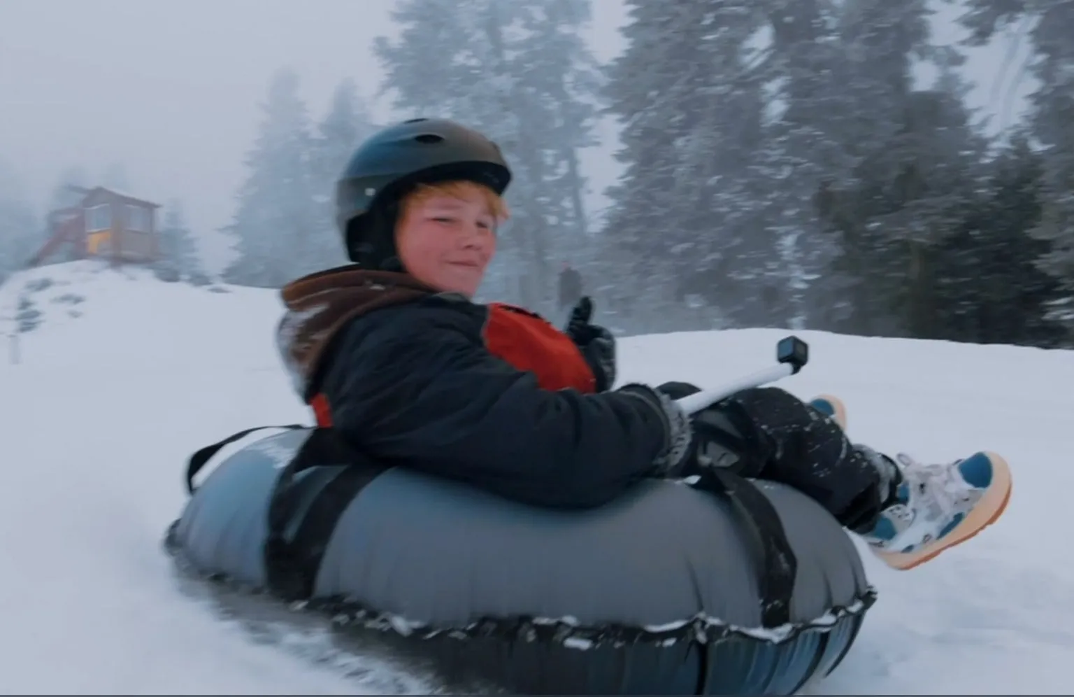 Set of 2 Bradley 50-Inch Snow Tubes with Heavy Duty Covers for Extreme Sledding Fun | Patented Inflatable Tubes for Performance | Made in USA