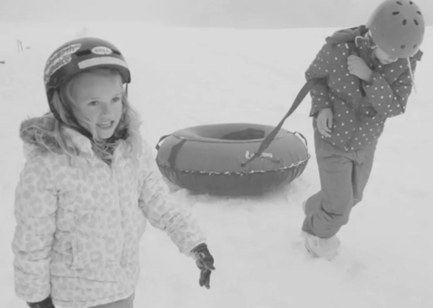 Set of 2 Bradley 50-Inch Snow Tubes with Heavy Duty Covers for Extreme Sledding Fun | Patented Inflatable Tubes for Performance | Made in USA