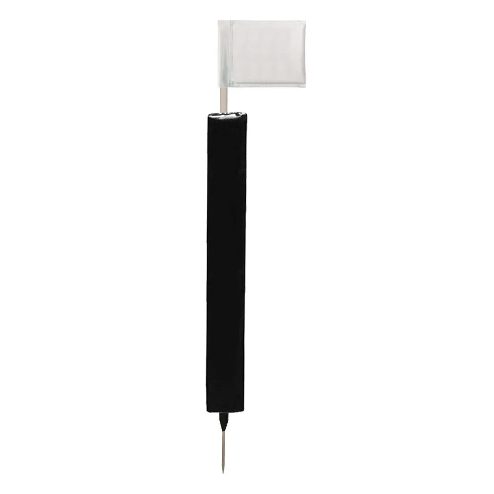 Sideline Pole with Club Colour Flags and Protectors