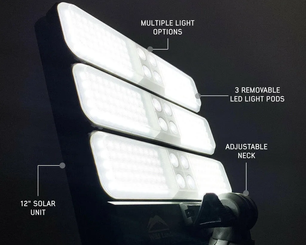 Solar Powered Camping light with removable light pods