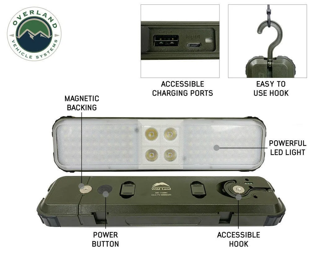 Solar Powered Camping light with removable light pods