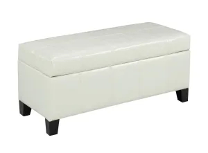 Storage Ottoman - White